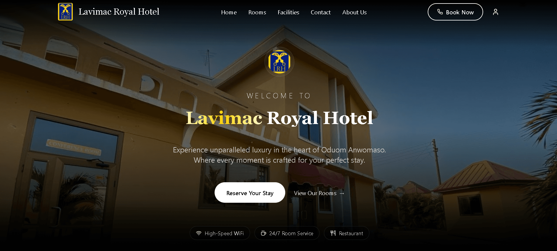 Lavimac Royal Hotel Website