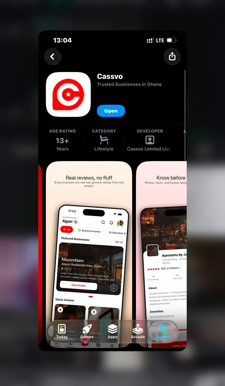 Cassvo Mobile App